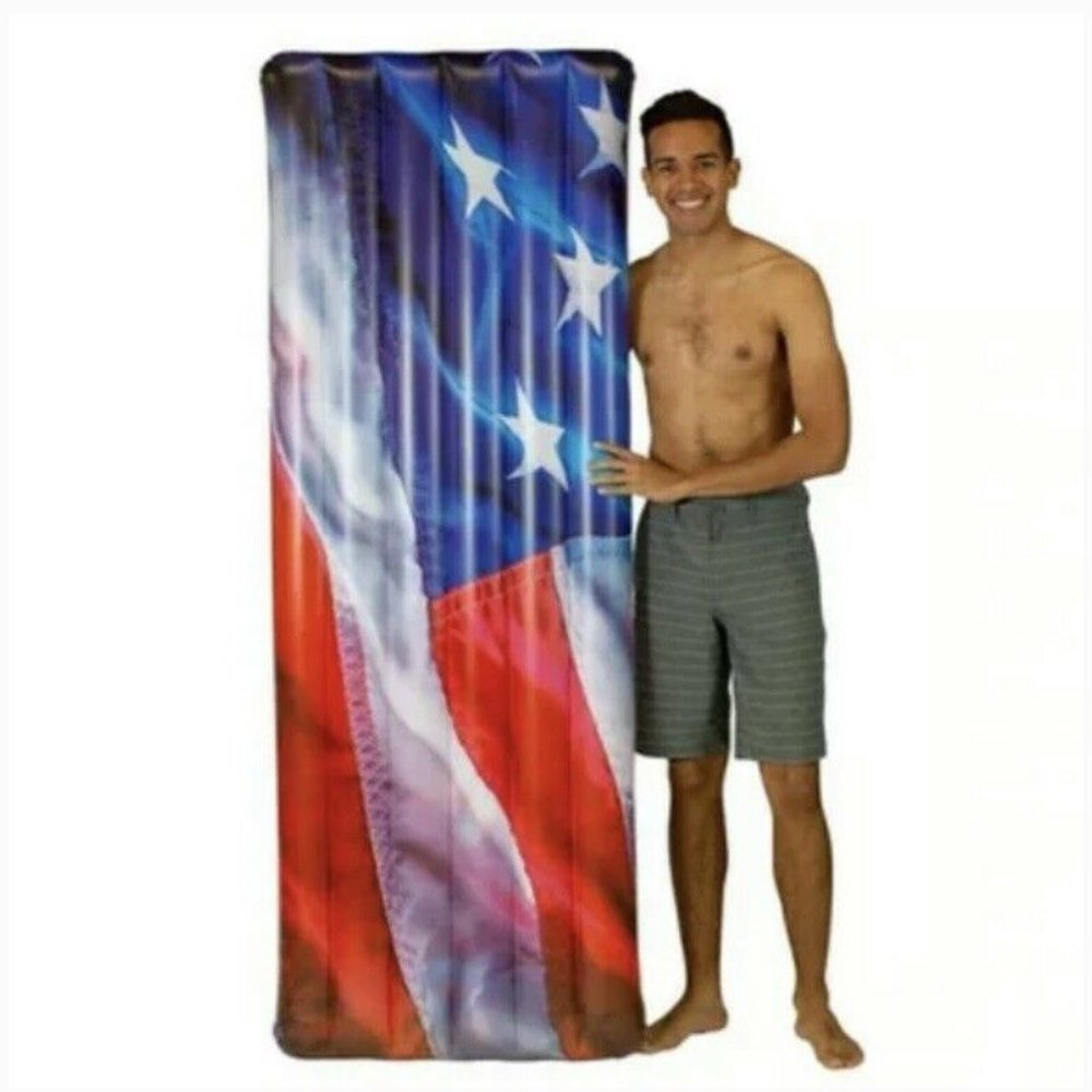 PoolCandy Stars & Stripes 74" Deluxe Pool Raft